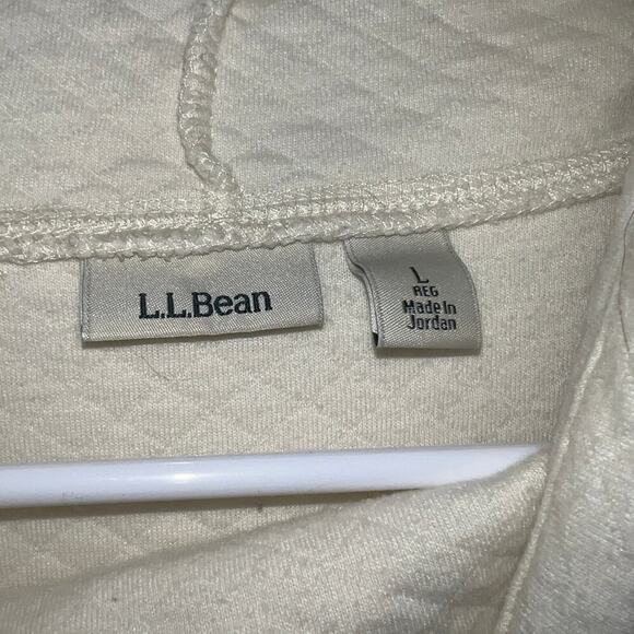 L.L. Bean Women’s White Pull Over Size Large - Picture 5 of 6